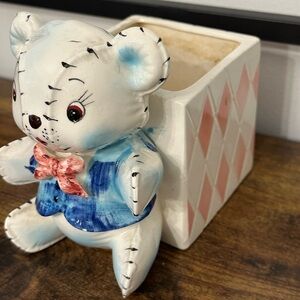 Vintage 1950s Napco little Bear Planter Excellent Vintage Condition